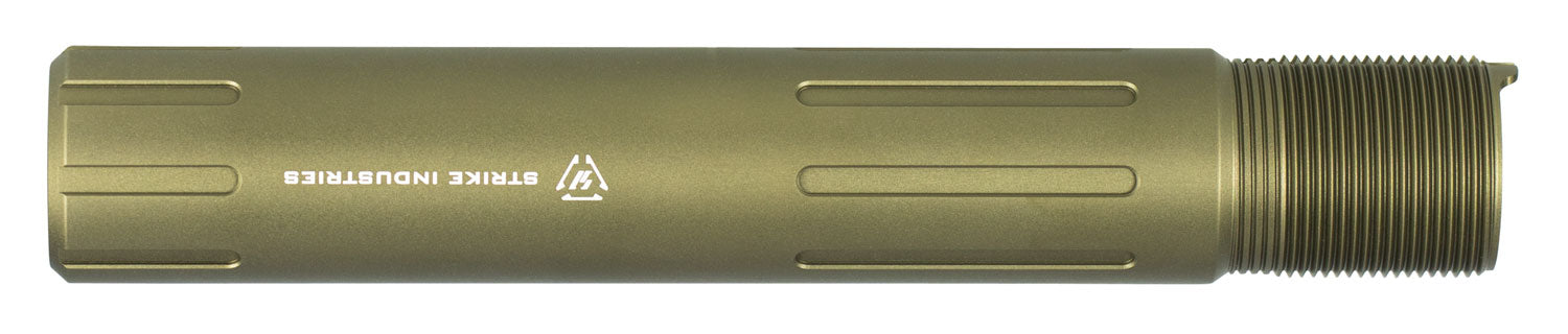 Strike Industries AR Pistol Receiver Extension Tube Flat Dark Earth 7075-T6 Aluminum Slick