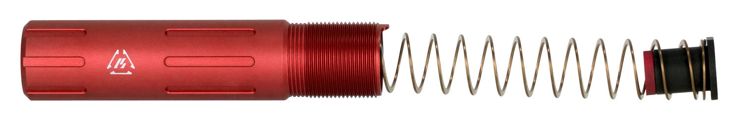 Strike Industries Slick AR Pistol Platform Buffer Tube Red Anodized Aluminum with Tungsten Buffer