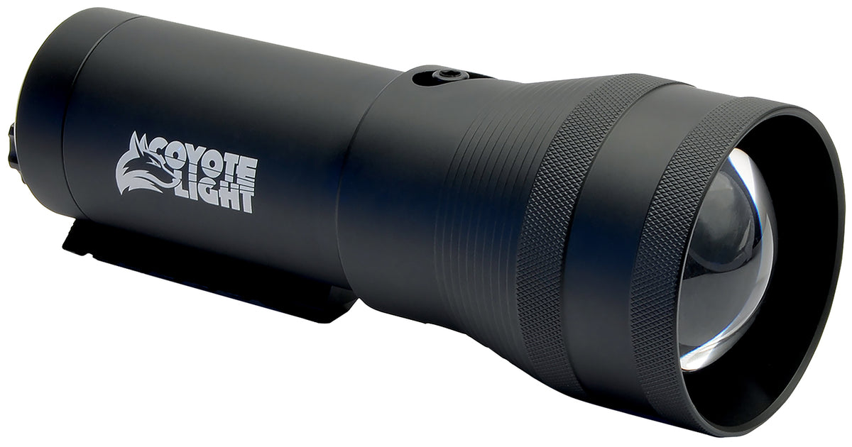 Coyote Light Pro Red LED Predator Hunting Light Matte Black with Picatinny Rail Mount