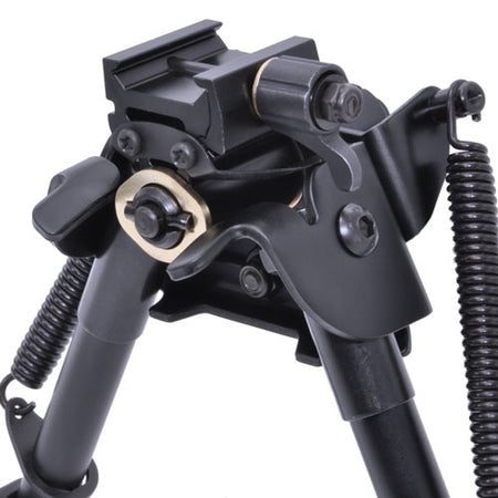 Aimtech 6"-9" HD Pivoting Bipod Lever Lock Rail Notched Leg