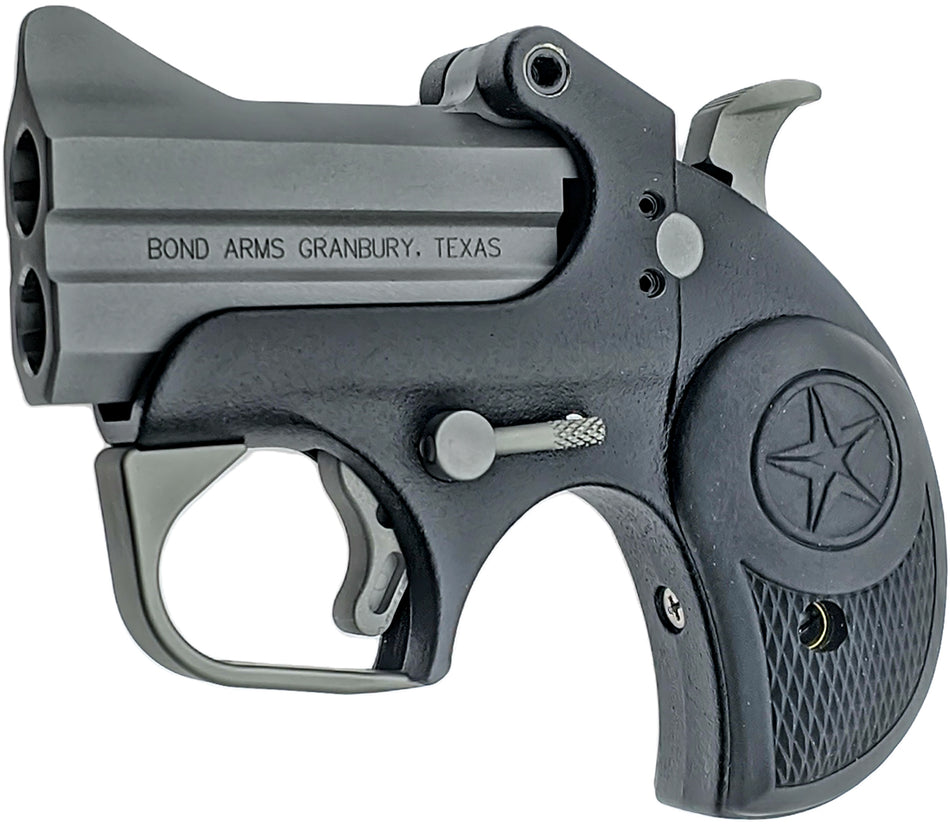 Bond Arms BABU Backup Original 9mm Luger 2-Round 2.5" Bead Blasted Derringer with Anti-Glare Textured Black Rubber Grips