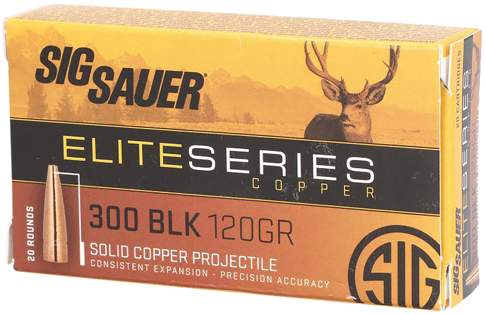 Sig Sauer .30-06 Springfield E3006H120 Elite Copper Hunting Copper Solid 150 Grain