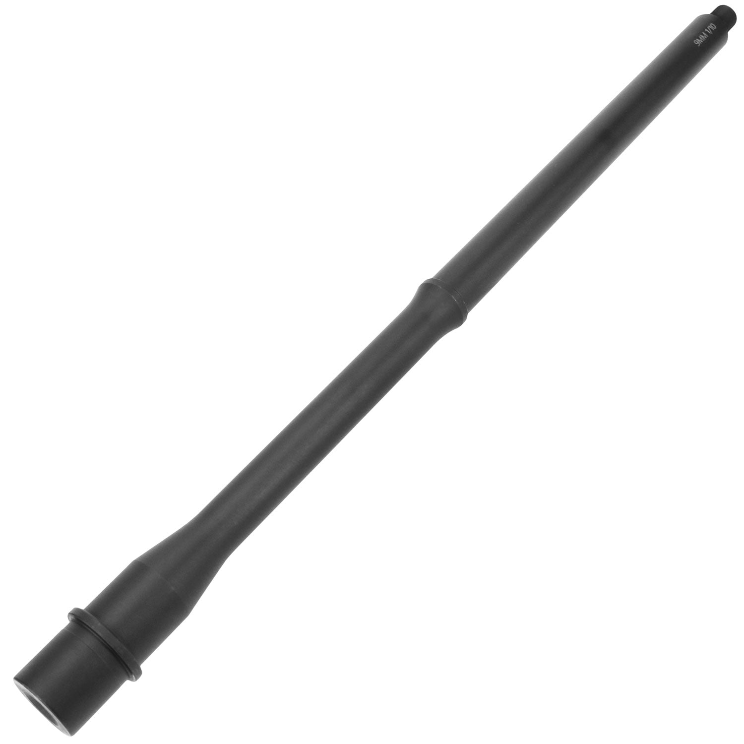 TacFire 9mm NATO 16" Black Nitride Chrome Moly Vanadium AR-15 Replacement Barrel, 1:10" Twist