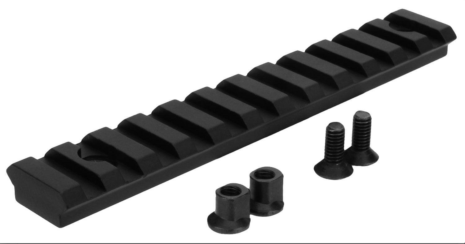 TacFire MAR103 5" 11-Slot KeyMod Picatinny Rail Section Black