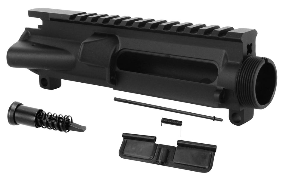 TacFire AR-15 Stripped Upper Receiver 5.56 NATO Black Hardcoat Anodized 7075-T6 Aluminum