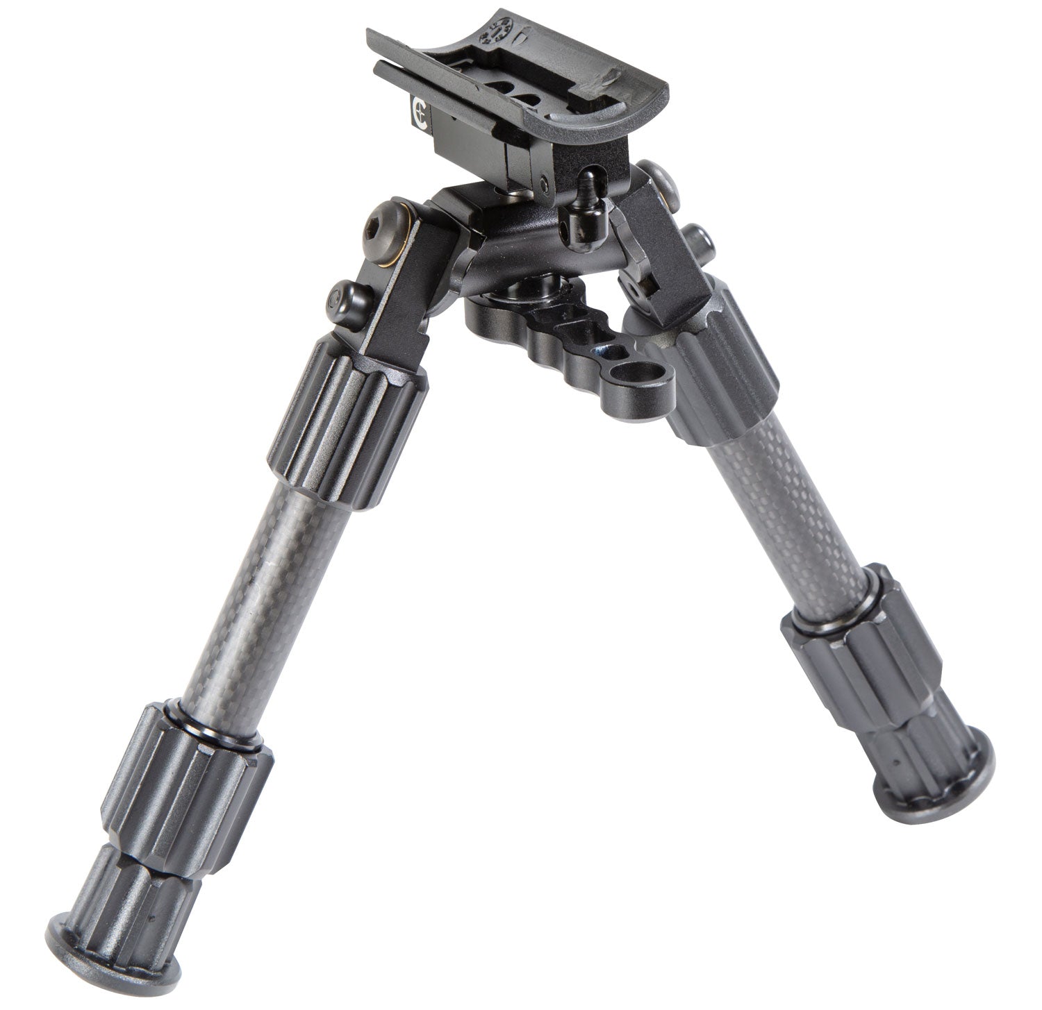 Caldwell Accumax Premium Gray Carbon Fiber Bipod 6-9" Sling Swivel Stud