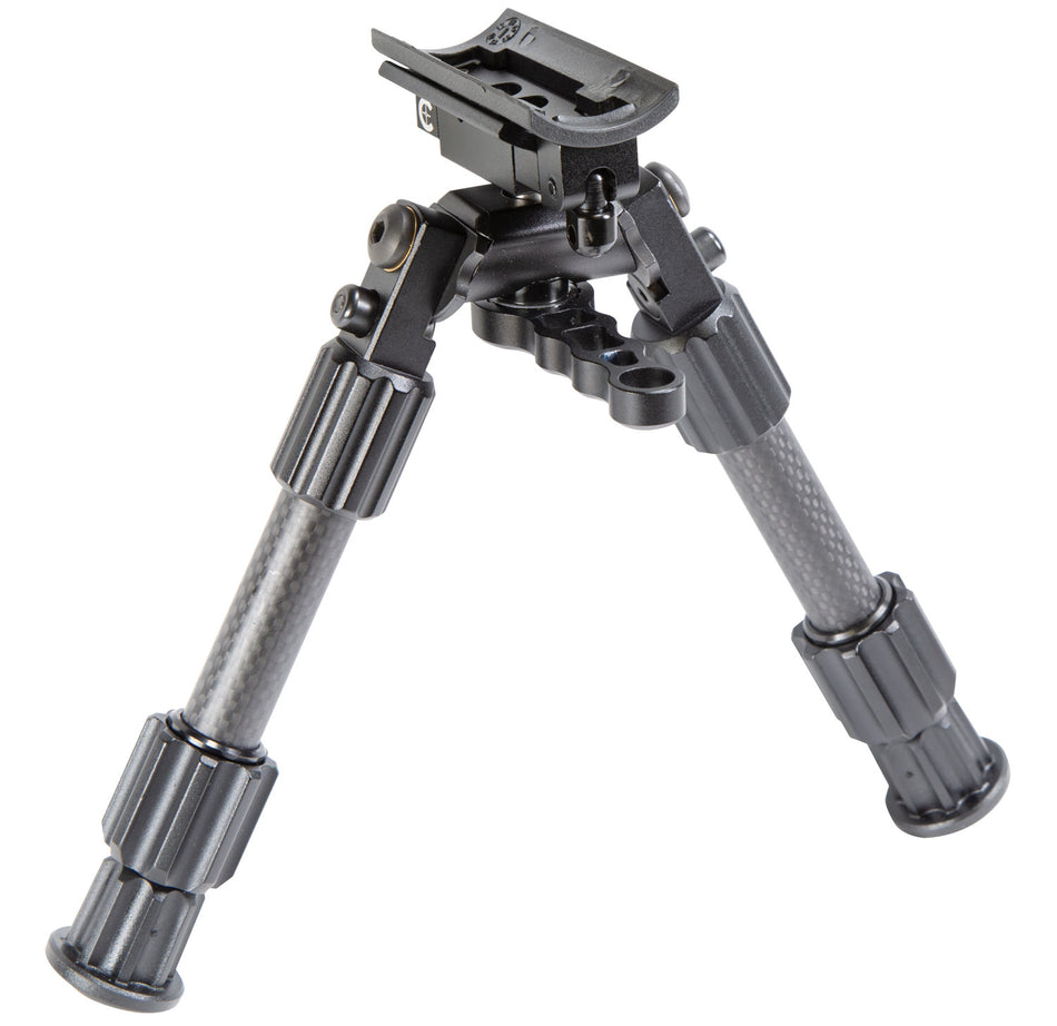 Caldwell Accumax Premium Gray Carbon Fiber Bipod 6-9" Sling Swivel Stud