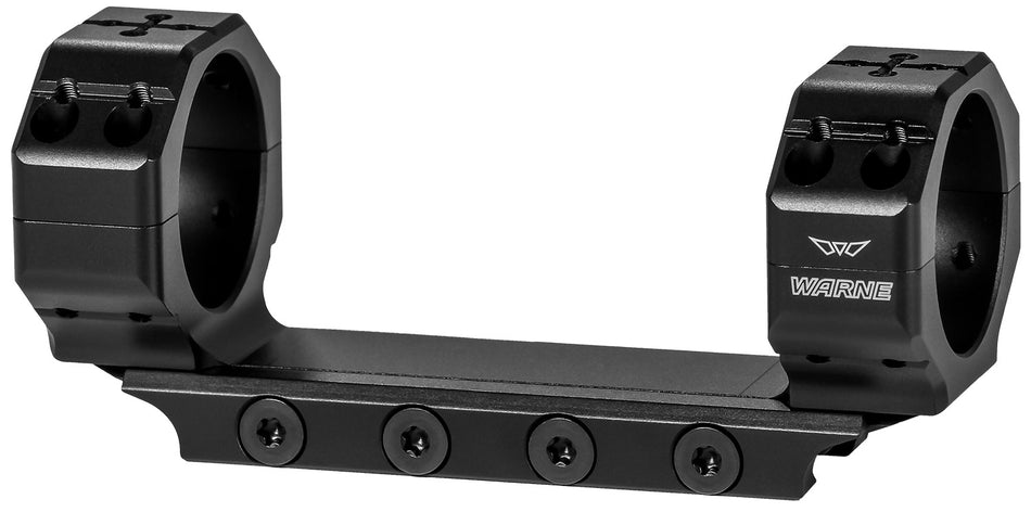 Warne 7814M Skyline Precision Mount Scope Ring Combo Black Anodized 30mm Tube 0 MOA