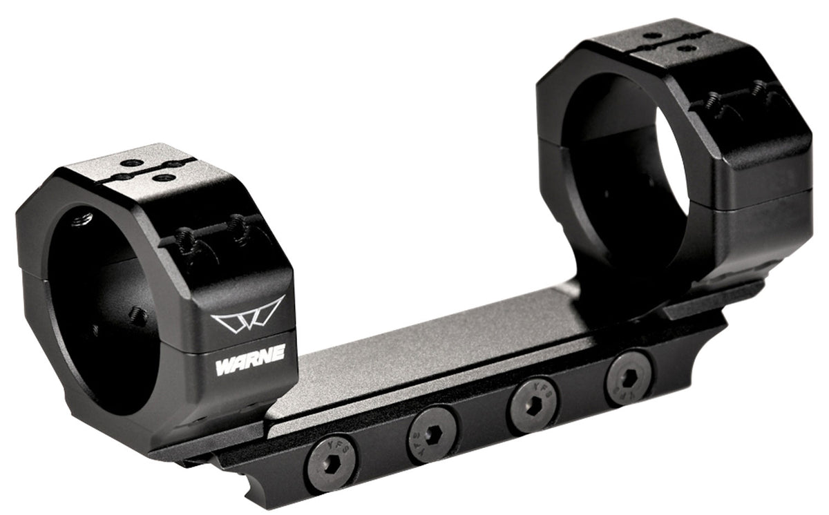 Warne 7821M Skyline Precision Mount Scope Ring Combo Black Anodized 34mm Tube 0 MOA