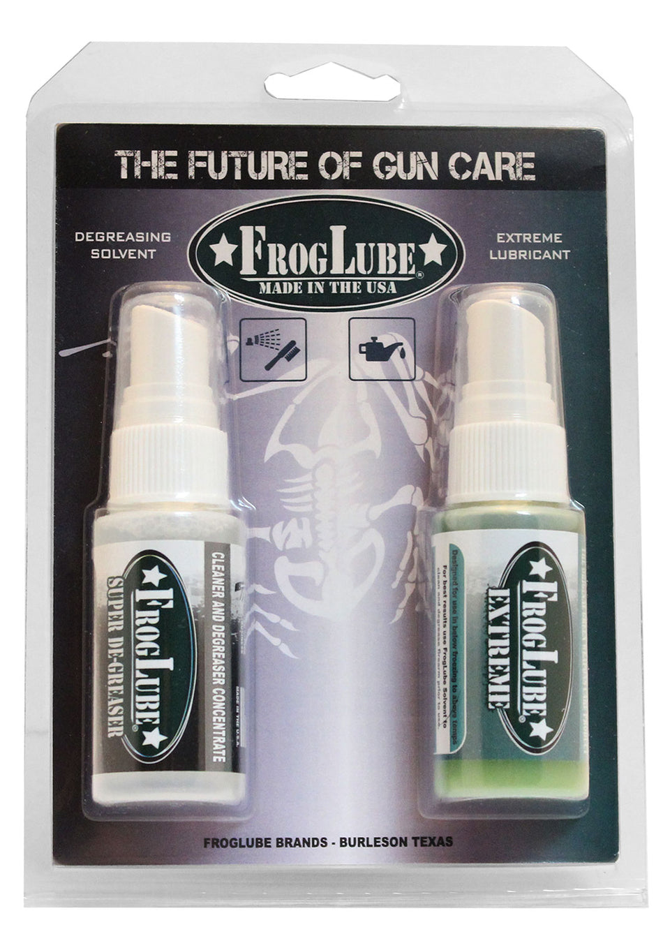 FrogLube Dual Kit CLP and Degreaser 2 oz - Firearm Cleaning Combo