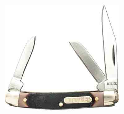 Old Timer Junior 3-Blade Pocket Knife 2" SS Blade Sawcut Delrin Handle
