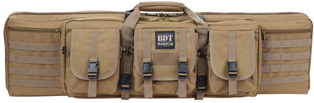 Bulldog BDT Tactical 36" Tan Nylon Single Rifle Case Padded Divider and 3 Accessory Pockets