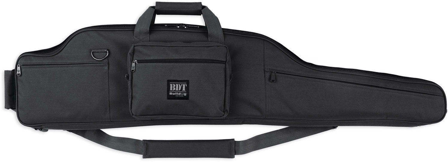 Bulldog BDT Tactical Long Range Scoped Rifle Case 54" Black 600D Polyester Padded Divider
