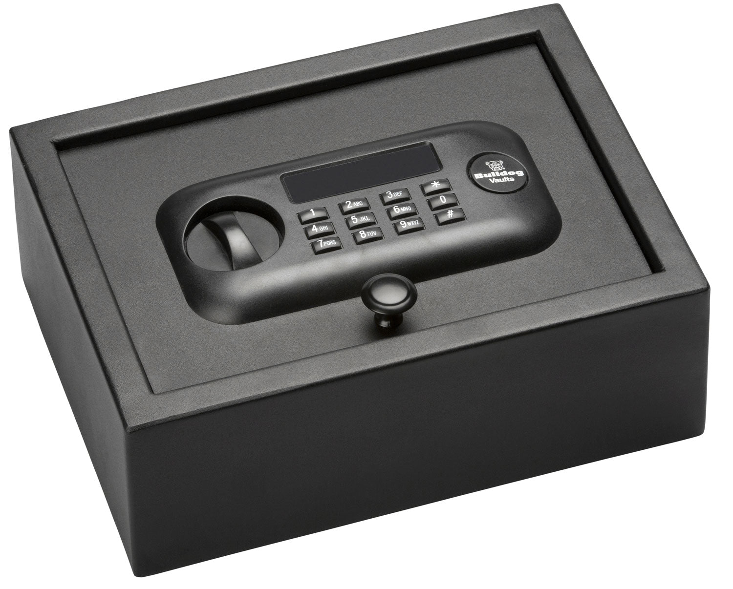 Bulldog BD1030 Digital Keypad Top Open Vault Black Powder Coat Steel 11.80" x 8.70" x 4"