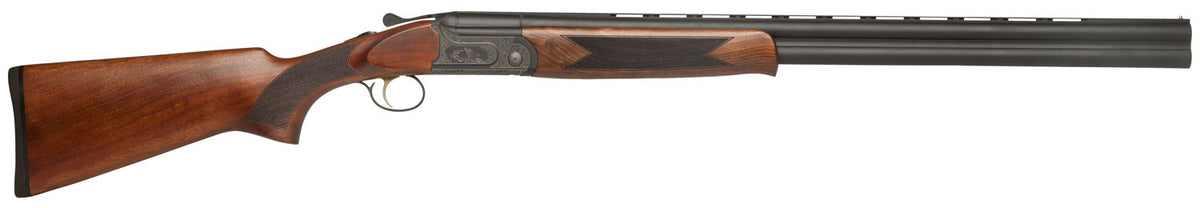 Dickinson Green Wing GW12B28P 12 Gauge 28" Vent Rib Shotgun, Matte Black Finish, Wood Stock