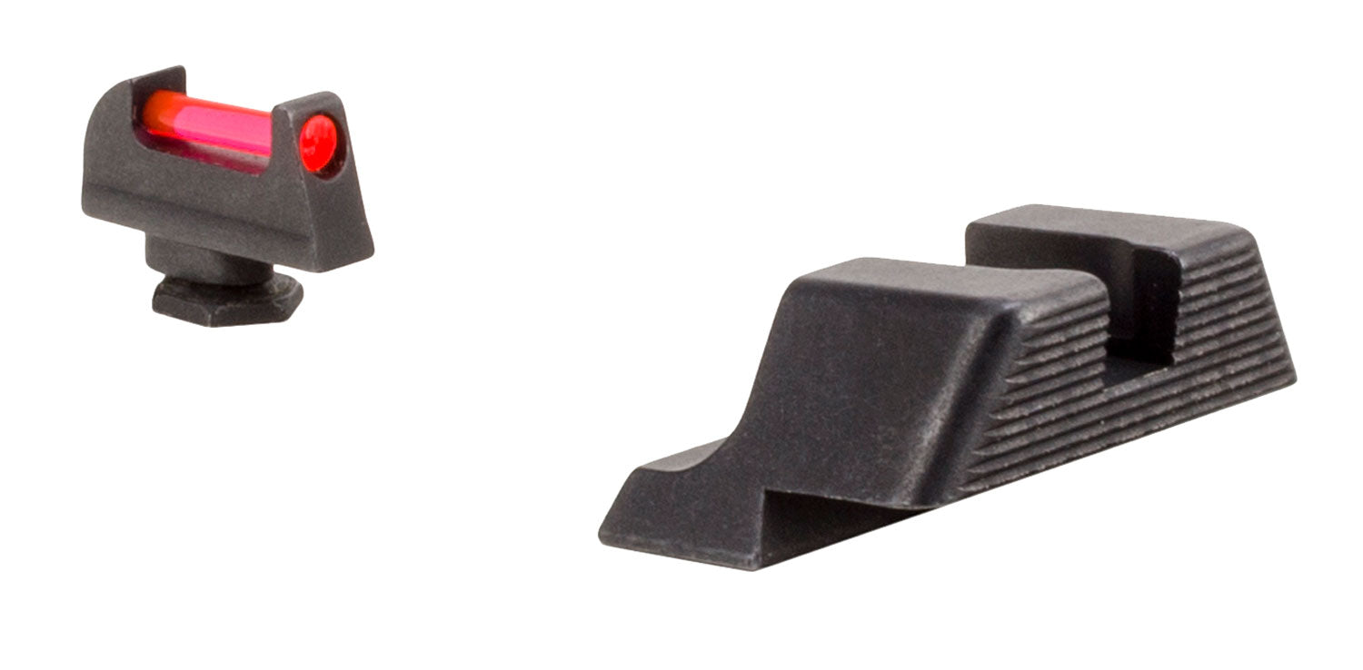 Trijicon 601023 Red Fiber Optic Front Sight Black Rear for Glock 17/17L/19/22