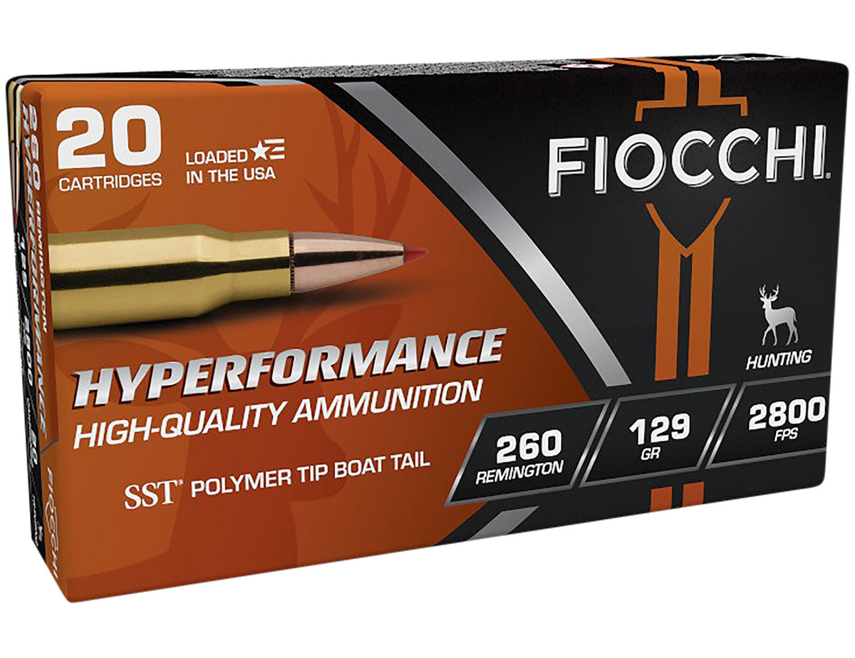 Fiocchi .260 Remington 260HSA Hyperformance Super Shock Tip SST 129 Grain