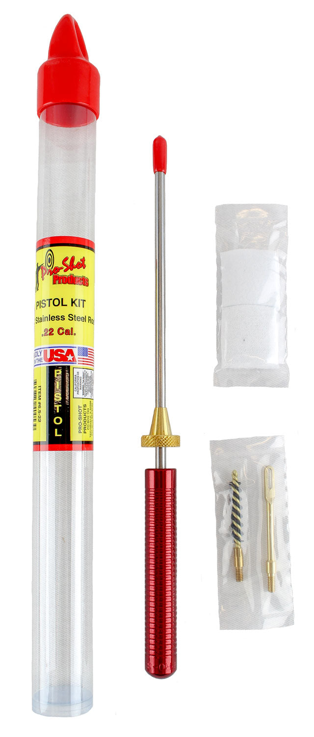 Pro-Shot Starter Series Tube Cleaning Kit .22 Caliber Pistol with Micro-Polished Rod