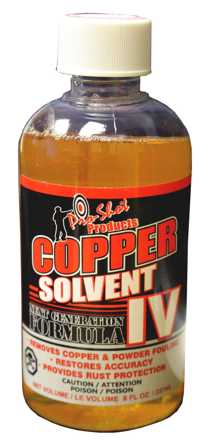 Pro-Shot Copper Solvent IV 8 oz. Bottle for Copper Powder and Primer Fouling