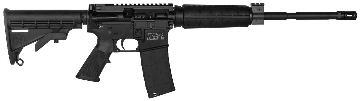 Smith & Wesson M&P15 Optic Ready .223 Rem/5.56 NATO Rifle, 16" Barrel, 30+1, 6-Position Black Armornite Stock