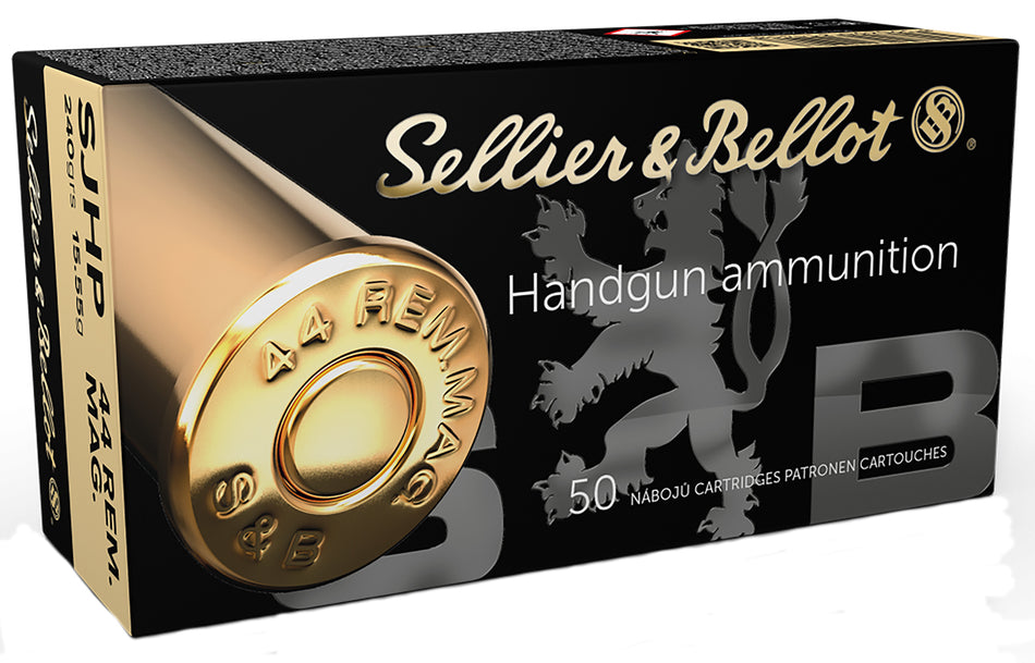 Sellier & Bellot (S&B) .44 Magnum SB44C 754908501052 Semi Jacketed Hollow Point HP 240 Grain