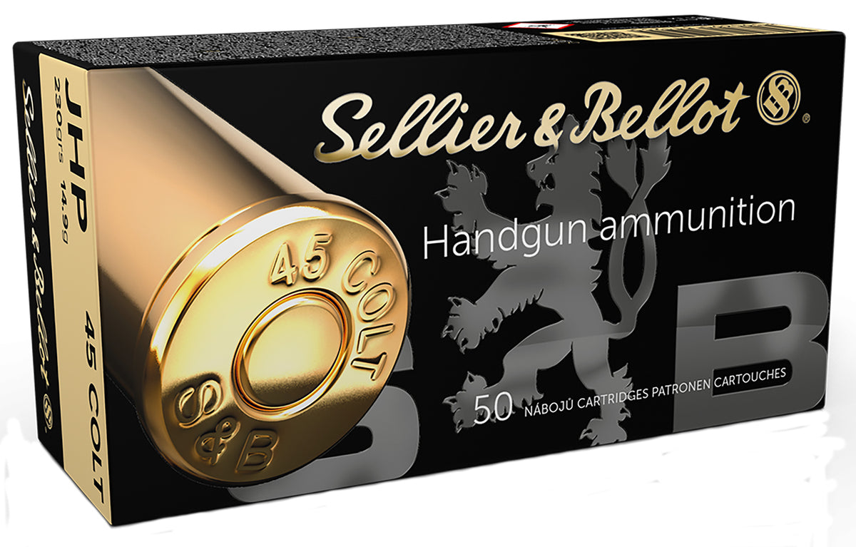 Sellier & Bellot (S&B) .45 Long Colt SB45F 754908500628 Jacketed Hollow Point JHP 230 Grain