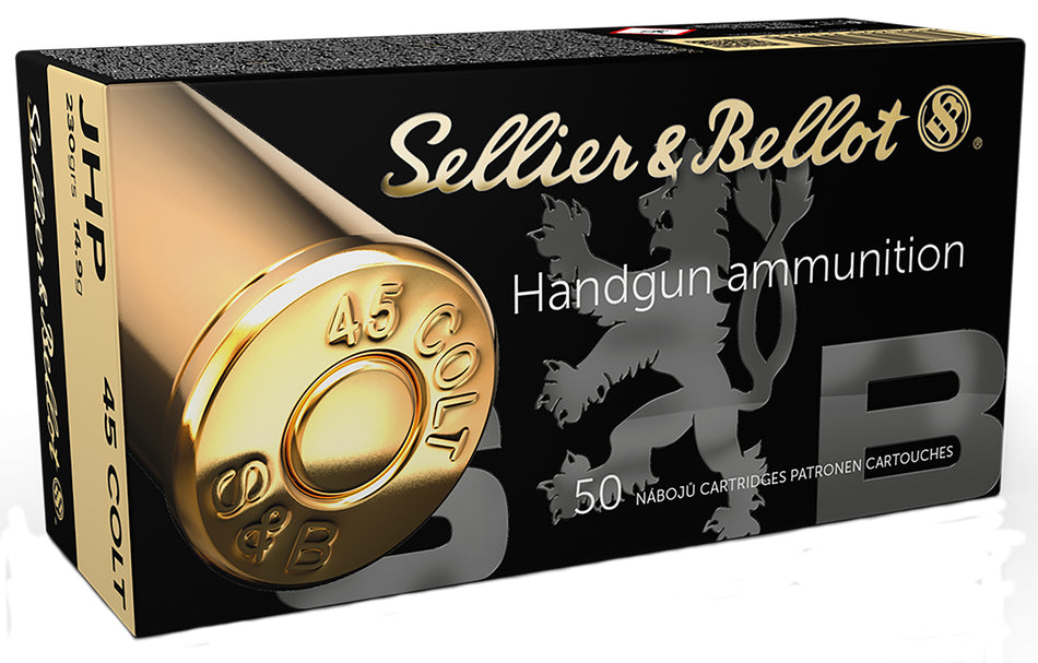 Sellier & Bellot (S&B) .45 Long Colt SB45F 754908500628 Jacketed Hollow Point JHP 230 Grain