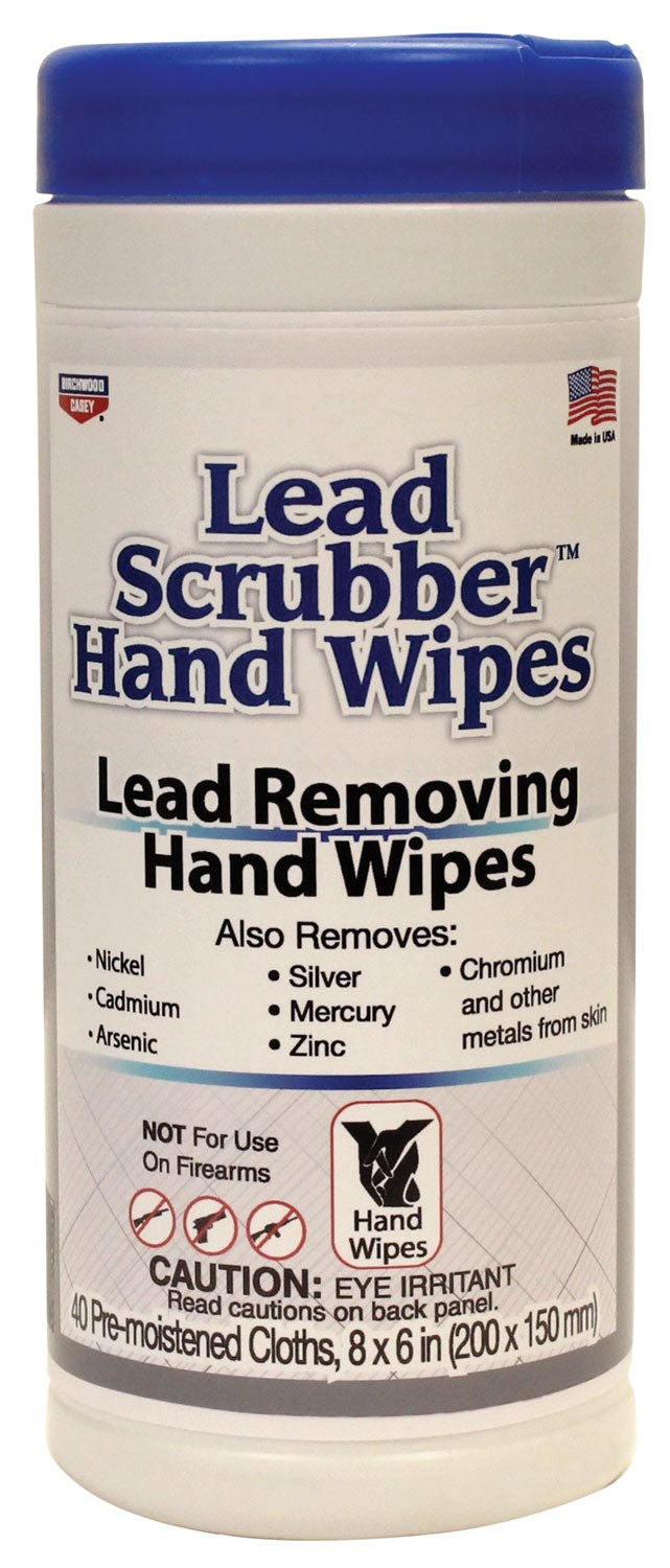 Birchwood Casey 32440 Lead Scrubber Skin Cleaning Wipes 40 Pk 8"x6"