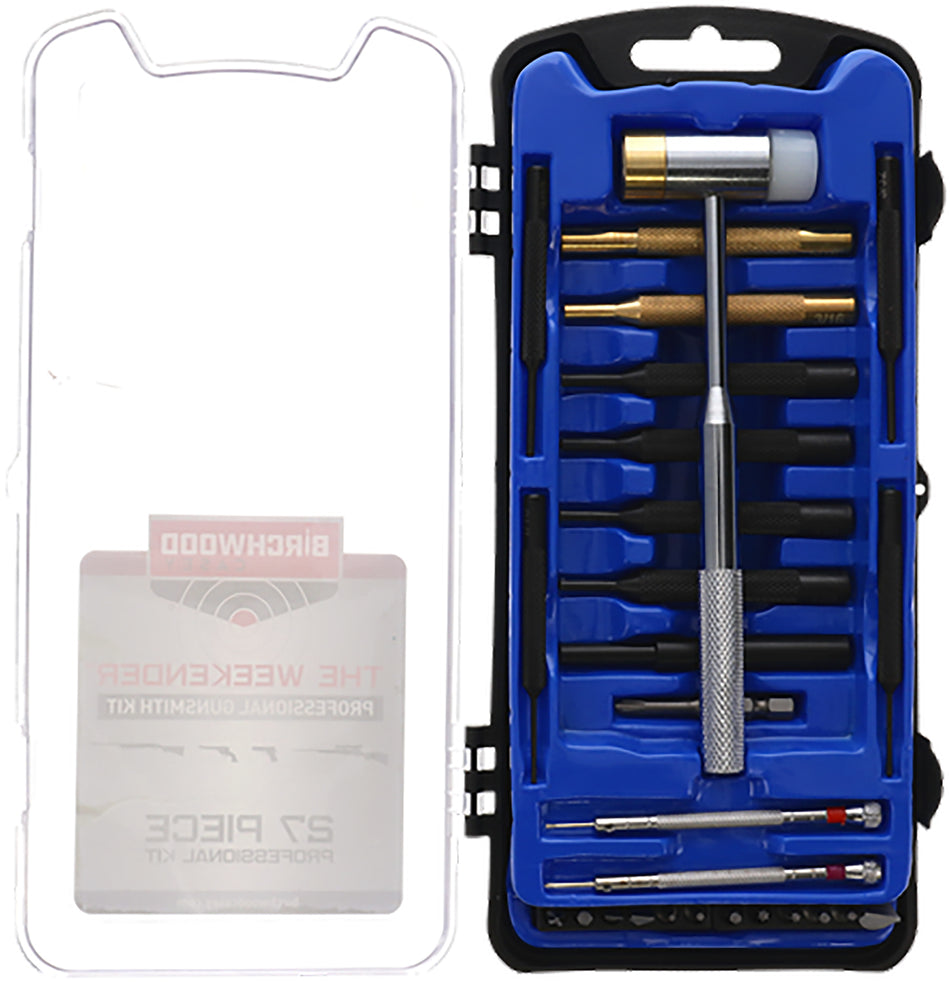 Birchwood Casey Weekender Gunsmith Kit 42021, 27 Professional Tools with Reusable Hard Case