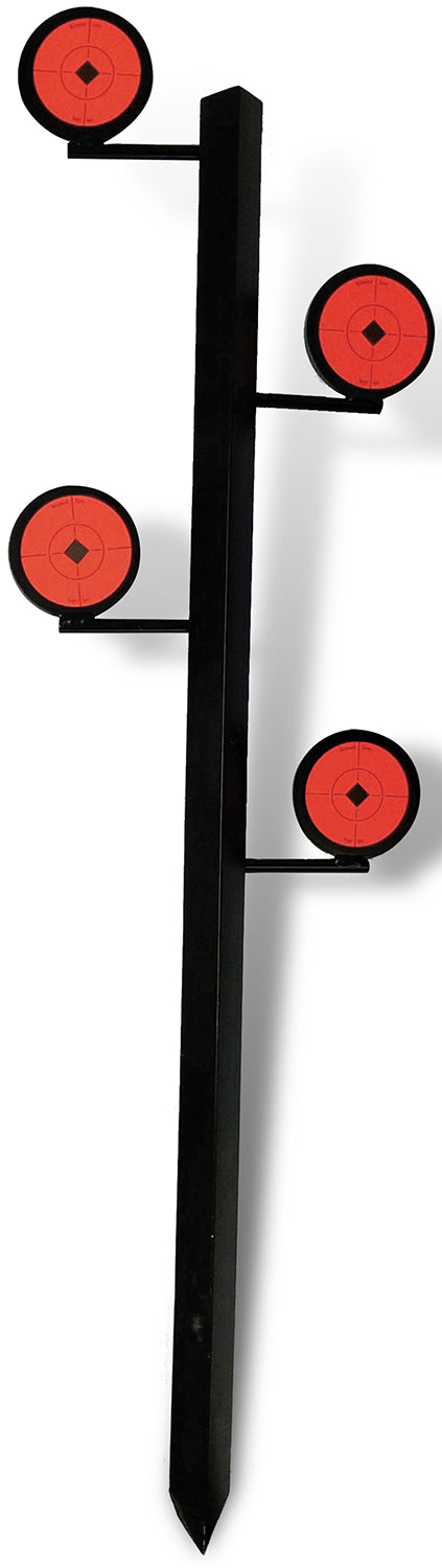 Birchwood Casey World of Targets 47424 Dueling Tree Steel Standing Target Rimfire Pistol/Rifle Black/Orange