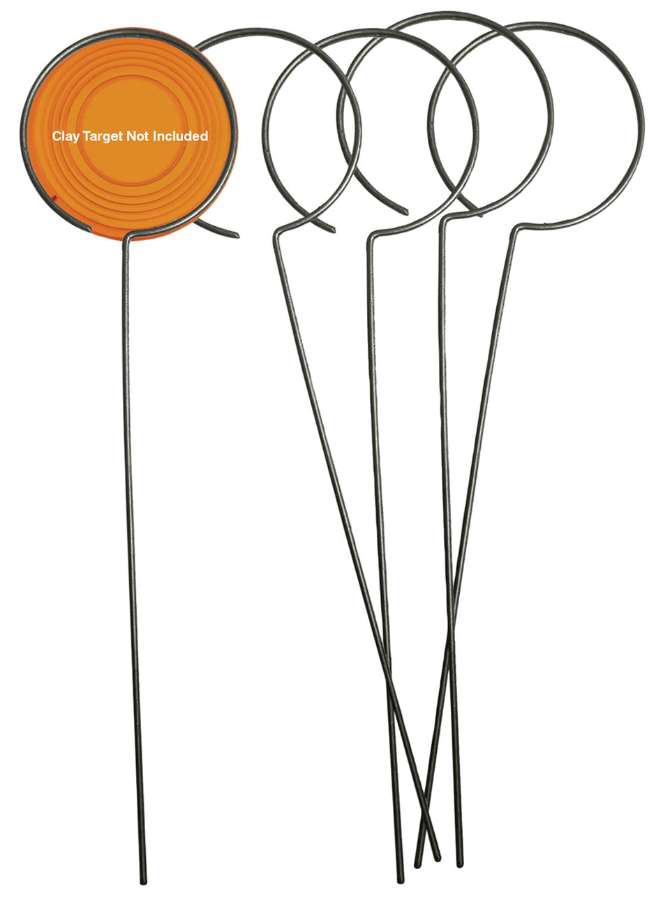 Birchwood Casey World of Targets 49010 Wire Clay Holder Stand Silver Standing 5-Pack