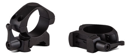 Konus 7407 Quick Release Steel Riflescope Rings 1" Medium Matte Black Weaver Picatinny 0 MOA