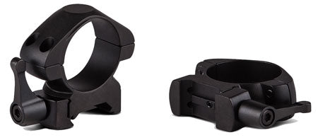 Konus 7410 Quick Release Steel Riflescope Rings 30mm Medium Matte Black Weaver Picatinny 0 MOA