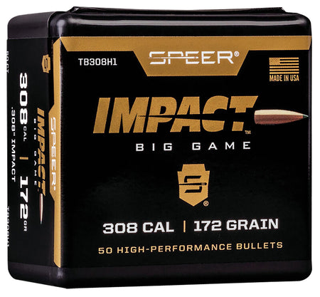 Speer Impact 30Cal 172 Grain Molecularly Bonded Bullets 50/Box