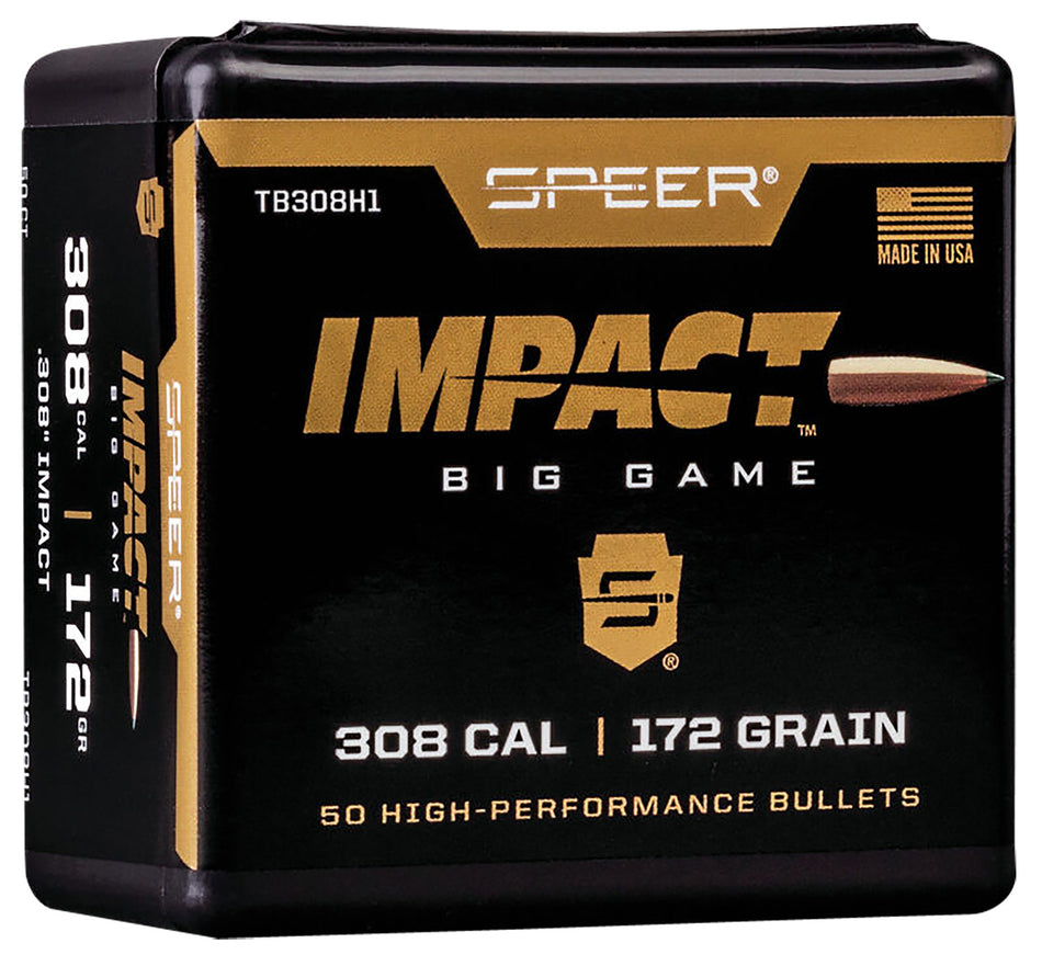 Speer Impact 30Cal 172 Grain Molecularly Bonded Bullets 50/Box