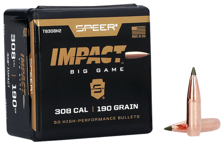 Speer Impact 30Cal 190 Grain Molecularly Bonded Bullets 50/Box