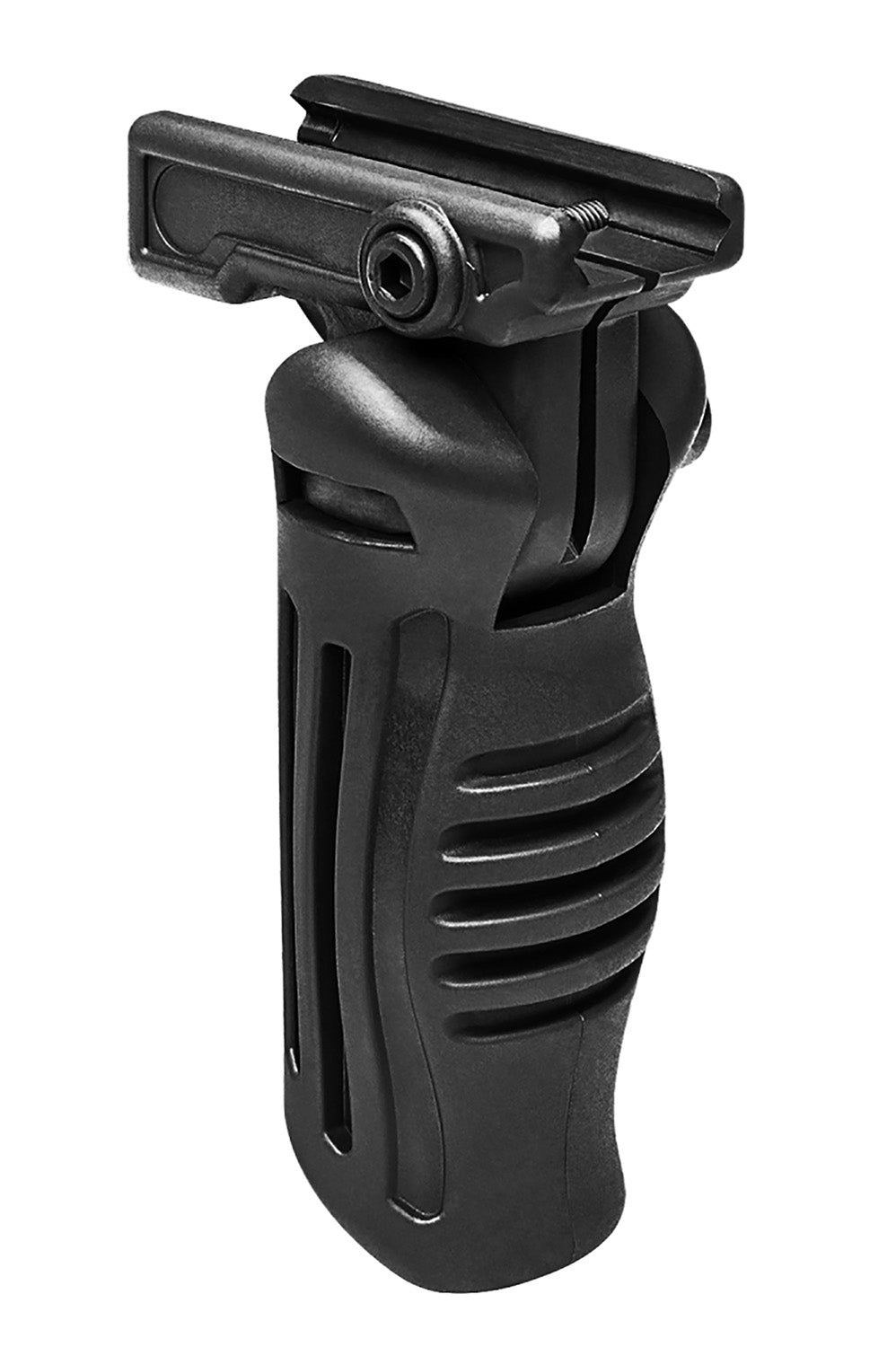 NcStar AARFVG Ergonomic Folding Vertical Grip 4-Position Black Polymer Picatinny