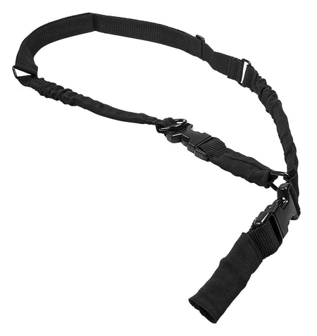 NcStar 2 or 1 Point Convertible Black Bungee Rifle Sling Adjustable 55" to 72"
