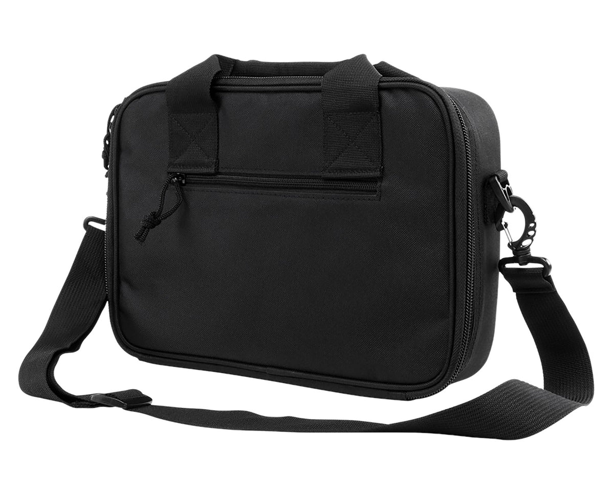 NcStar VISM CPDX2971B Black Double Pistol Range Bag with Magazine Pouches and Padded Carry Handle