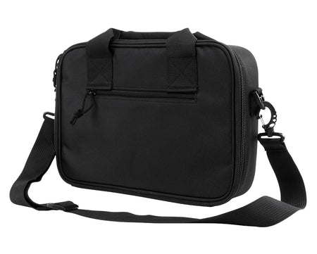 NcStar VISM CPDX2971B Black Double Pistol Range Bag with Magazine Pouches and Padded Carry Handle