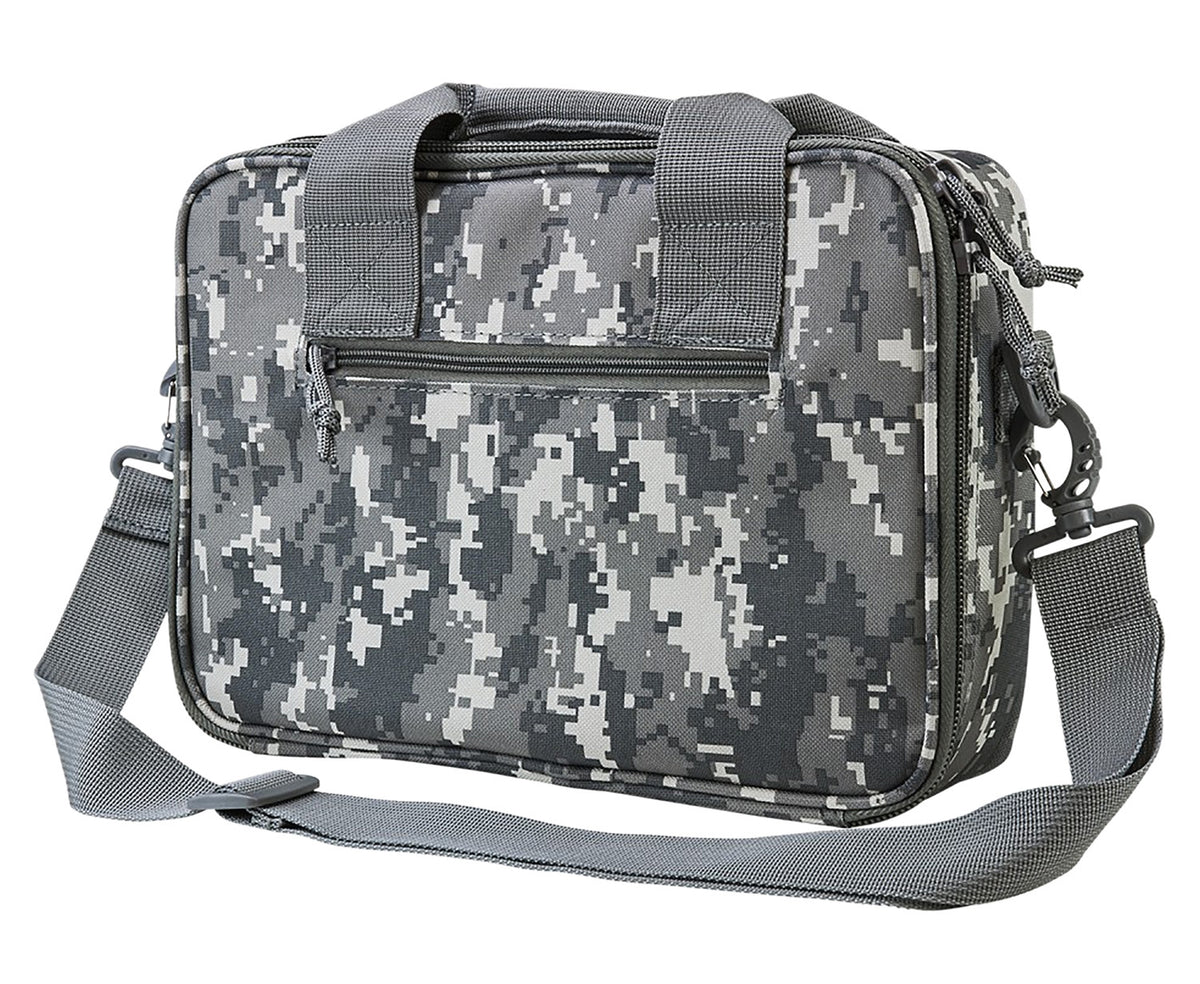 NcStar VISM CPDX2971D Digital Camouflage Double Pistol Range Bag with Magazine Pouches & Padding