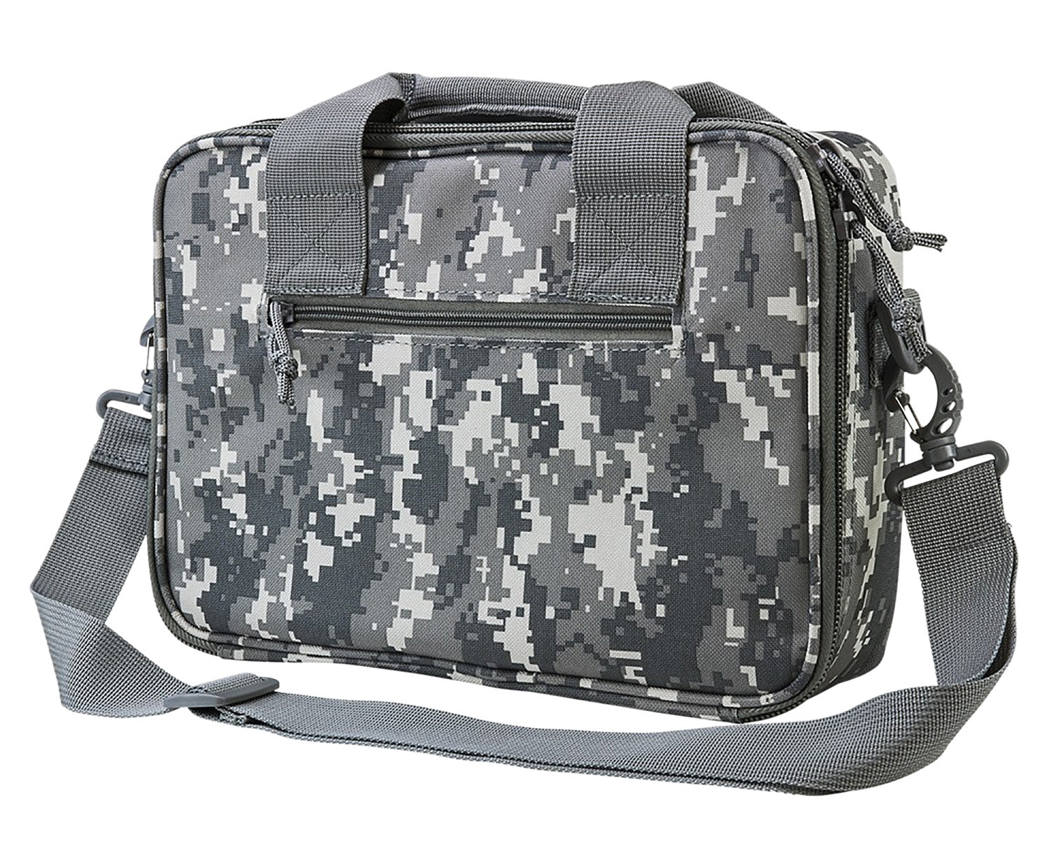 NcStar VISM CPDX2971D Digital Camouflage Double Pistol Range Bag with Magazine Pouches & Padding