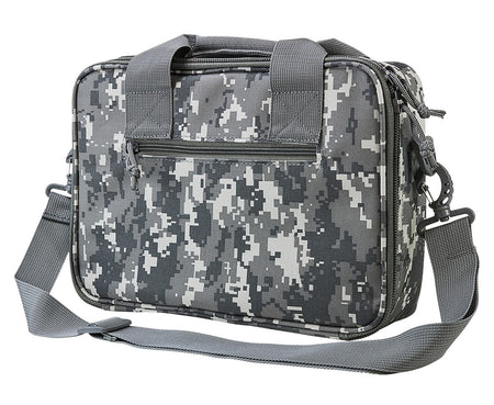 NcStar VISM CPDX2971D Digital Camouflage Double Pistol Range Bag with Magazine Pouches & Padding