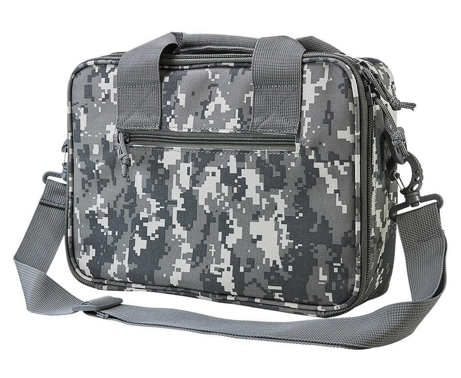 NcStar VISM CPDX2971D Digital Camouflage Double Pistol Range Bag with Magazine Pouches & Padding