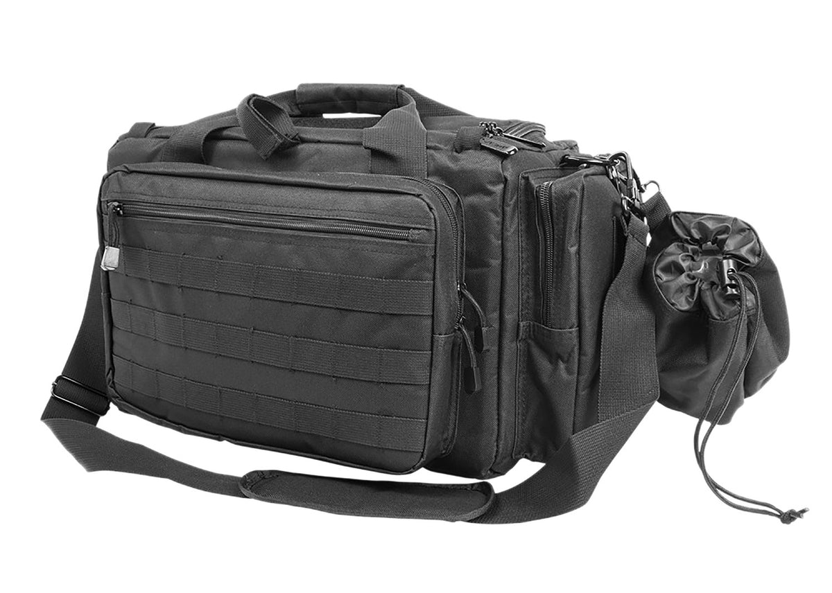 NcStar VISM CVCRB2950B Black Competition Range Bag with Padded Pockets, D-Rings & Shoulder Strap