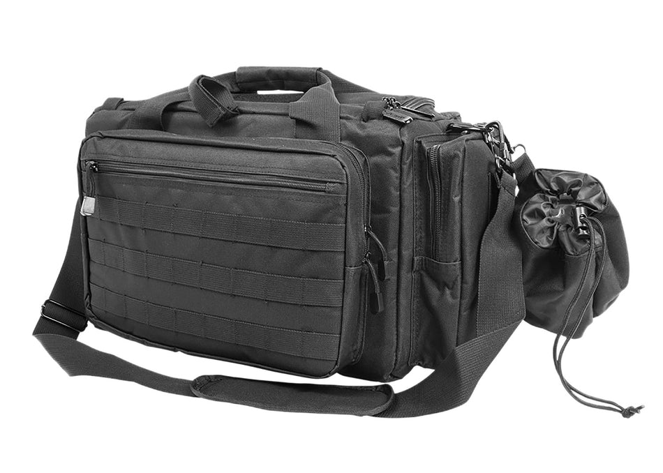 NcStar VISM CVCRB2950B Black Competition Range Bag with Padded Pockets, D-Rings & Shoulder Strap