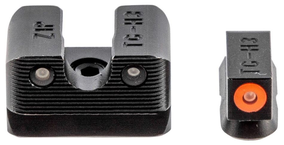 TruGlo Tritium Pro Pistol Night Sights Green/Orange Outline Front Green Rear TG231Z1C
