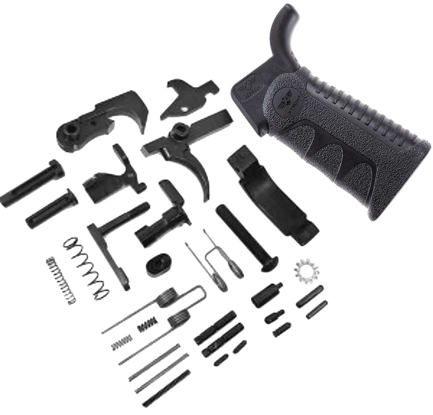 XTech Tactical Enhanced AR Lower Parts Kit XTT117-BLK ATG 2.0 Black