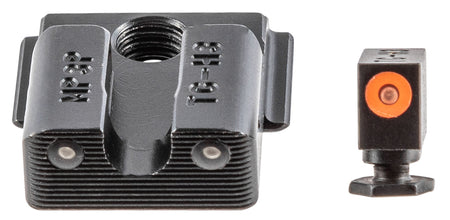 TruGlo TG231MP3C Tritium Pro Pistol Sight Set Green Tritium Orange Outline Front Sight Green Tritium Rear