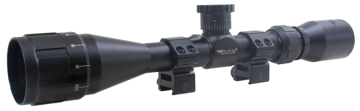 BSA Sweet 17 3-12x 40mm AO Rifle Scope Black Matte 30/30 Duplex Reticle